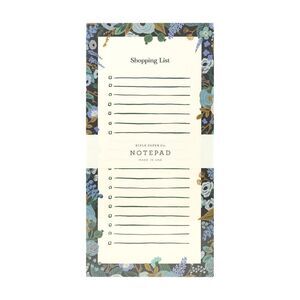Rifle Paper Co. Garden Party Blue Market Notepad NWT